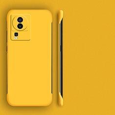 Funda Dura Plastico Rigida Sin Marco Carcasa Mate para Vivo iQOO Neo7 5G Amarillo