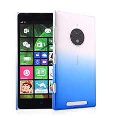 Funda Dura Plastico Rigida Transparente Gradient para Nokia Lumia 830 Azul