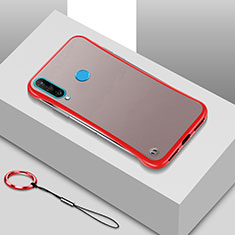 Funda Dura Ultrafina Carcasa Transparente Mate H01 para Huawei P30 Lite New Edition Rojo