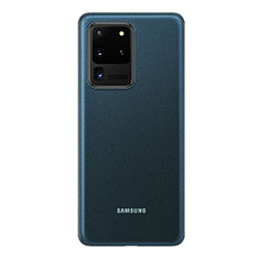 Funda Dura Ultrafina Carcasa Transparente Mate H01 para Samsung Galaxy S20 Ultra Azul