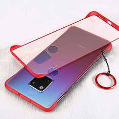 Funda Dura Ultrafina Carcasa Transparente Mate H05 para Huawei Mate 20 Rojo