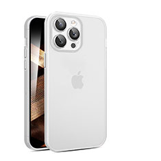 Funda Dura Ultrafina Carcasa Transparente Mate QC para Apple iPhone 14 Pro Max Claro