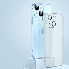 Funda Dura Ultrafina Carcasa Transparente Mate QC1 para Apple iPhone 14 Blanco