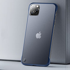 Funda Dura Ultrafina Carcasa Transparente Mate U01 para Apple iPhone 11 Pro Azul