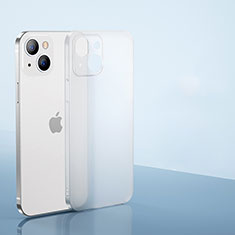 Funda Dura Ultrafina Carcasa Transparente Mate U01 para Apple iPhone 13 Mini Blanco
