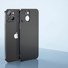 Funda Dura Ultrafina Carcasa Transparente Mate U01 para Apple iPhone 14 Negro