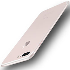 Funda Dura Ultrafina Carcasa Transparente Mate U01 para Apple iPhone 7 Plus Blanco