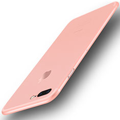 Funda Dura Ultrafina Carcasa Transparente Mate U01 para Apple iPhone 8 Plus Rosa