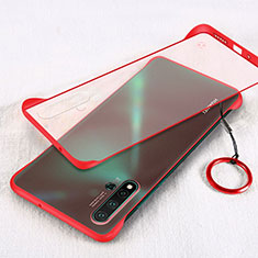 Funda Dura Ultrafina Carcasa Transparente Mate U01 para Huawei Nova 5 Pro Rojo