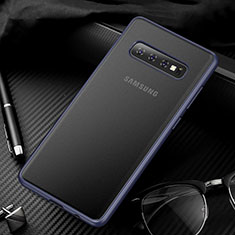 Funda Dura Ultrafina Carcasa Transparente Mate U01 para Samsung Galaxy S10 5G Azul