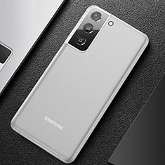 Funda Dura Ultrafina Carcasa Transparente Mate U01 para Samsung Galaxy S21 5G Blanco