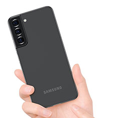 Funda Dura Ultrafina Carcasa Transparente Mate U02 para Samsung Galaxy S21 FE 5G Negro