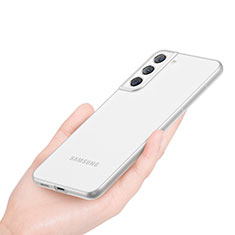 Funda Dura Ultrafina Carcasa Transparente Mate U02 para Samsung Galaxy S22 5G Blanco