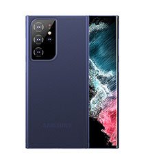 Funda Dura Ultrafina Carcasa Transparente Mate U03 para Samsung Galaxy S23 Ultra 5G Azul