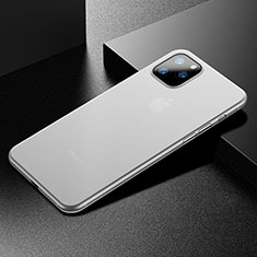 Funda Dura Ultrafina Carcasa Transparente Mate U04 para Apple iPhone 11 Pro Blanco