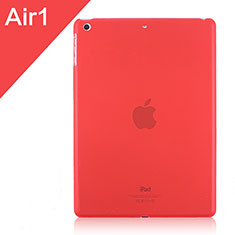 Funda Dura Ultrafina Transparente Mate para Apple iPad Air Rojo