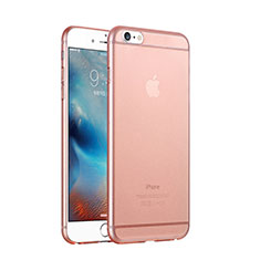 Funda Dura Ultrafina Transparente Mate para Apple iPhone 6 Plus Oro Rosa