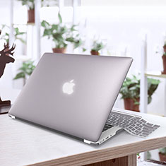 Funda Dura Ultrafina Transparente Mate para Apple MacBook Air 13.3 pulgadas (2018) Plata