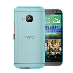 Funda Dura Ultrafina Transparente Mate para HTC One M9 Azul Cielo