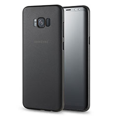 Funda Dura Ultrafina Transparente Mate para Samsung Galaxy S8 Negro
