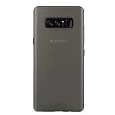 Funda Dura Ultrafina Transparente Mate R01 para Samsung Galaxy Note 8 Gris
