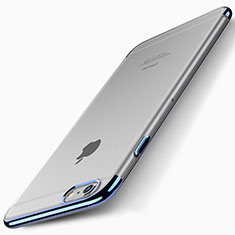 Funda Dura Ultrafina Transparente T01 para Apple iPhone 6 Plus Azul