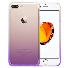 Funda Gel Ultrafina Transparente Gradiente para Apple iPhone 7 Plus Morado