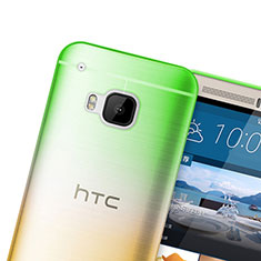 Funda Gel Ultrafina Transparente Gradiente para HTC One M9 Verde