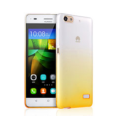 Funda Gel Ultrafina Transparente Gradiente para Huawei G Play Mini Amarillo