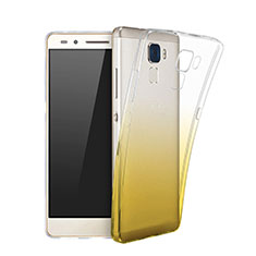 Funda Gel Ultrafina Transparente Gradiente para Huawei GR5 Mini Amarillo