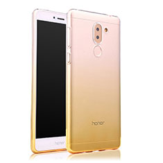 Funda Gel Ultrafina Transparente Gradiente para Huawei Honor 6X Pro Amarillo