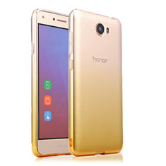 Funda Gel Ultrafina Transparente Gradiente para Huawei Honor Play 5 Amarillo