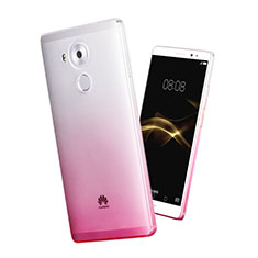 Funda Gel Ultrafina Transparente Gradiente para Huawei Mate 8 Rosa