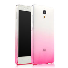 Funda Gel Ultrafina Transparente Gradiente para Xiaomi Mi 4 LTE Rosa