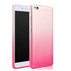 Funda Gel Ultrafina Transparente Gradiente para Xiaomi Mi 5C Rosa