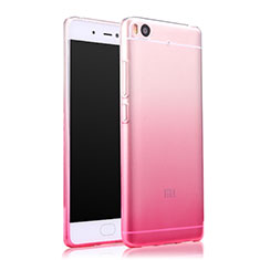 Funda Gel Ultrafina Transparente Gradiente para Xiaomi Mi 5S 4G Rosa