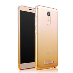Funda Gel Ultrafina Transparente Gradiente para Xiaomi Redmi Note 3 MediaTek Amarillo