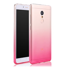 Funda Gel Ultrafina Transparente Gradiente para Xiaomi Redmi Note 4X High Edition Rosa