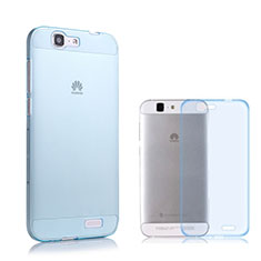 Funda Gel Ultrafina Transparente para Huawei Ascend G7 Azul