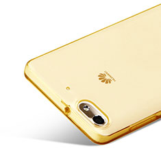 Funda Gel Ultrafina Transparente para Huawei Honor 4C Oro