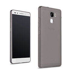 Funda Gel Ultrafina Transparente para Huawei Honor 7 Dual SIM Gris