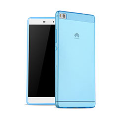 Funda Gel Ultrafina Transparente para Huawei P8 Azul