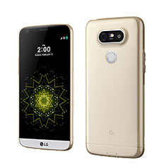 Funda Gel Ultrafina Transparente para LG G5 Oro