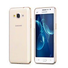 Funda Gel Ultrafina Transparente para Samsung Galaxy Grand Prime SM-G530H Oro