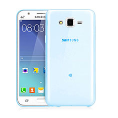 Funda Gel Ultrafina Transparente para Samsung Galaxy J3 Azul