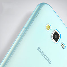 Funda Gel Ultrafina Transparente para Samsung Galaxy J7 SM-J700F J700H Azul