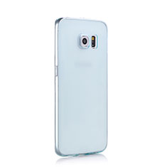 Funda Gel Ultrafina Transparente para Samsung Galaxy S6 Edge+ Plus SM-G928F Azul