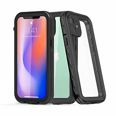 Funda Impermeable Bumper Silicona y Plastico Waterproof Carcasa 360 Grados para Apple iPhone 12 Mini Negro