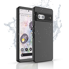 Funda Impermeable Bumper Silicona y Plastico Waterproof Carcasa 360 Grados para Google Pixel 7 5G Negro