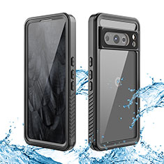 Funda Impermeable Bumper Silicona y Plastico Waterproof Carcasa 360 Grados para Google Pixel 8 Pro 5G Negro